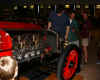 William Turner, Graeme Green & Richard Pope examine a 1908 Grand Prix car